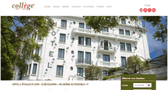 Desktop Screenshot of college-hotel.com